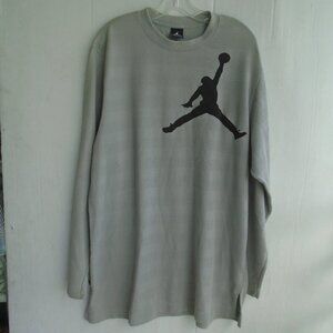 vintage Jordan Jumpman Sweatshirt Long Sleeves Mens Size XL Grey